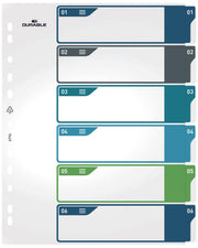 DURABLE Ordnerregister Überbreite 1-6 DIN A4