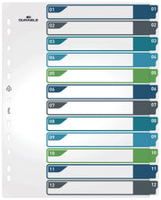DURABLE Ordnerregister Überbreite 1-12 DIN A4