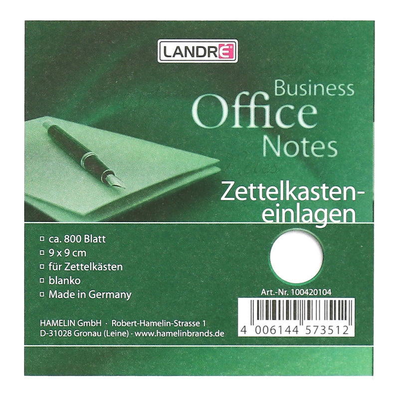 LANDRÉ® Notizzettel lose 9 cm x 9 cm weiß