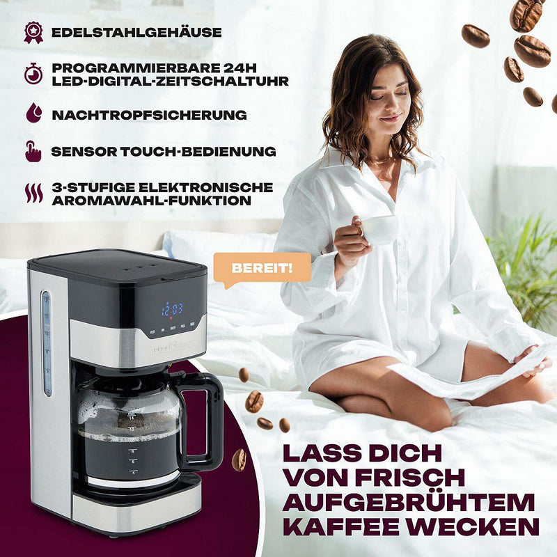 ProfiCook PC-KA 1169 Kaffeemaschine silber/schwarz