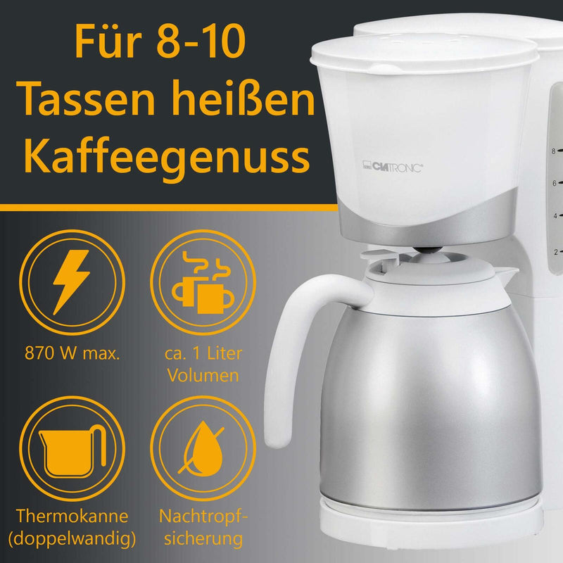 CLATRONIC KA 3327 Kaffeemaschine weiß