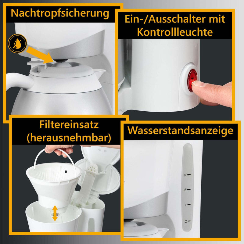 CLATRONIC KA 3327 Kaffeemaschine weiß