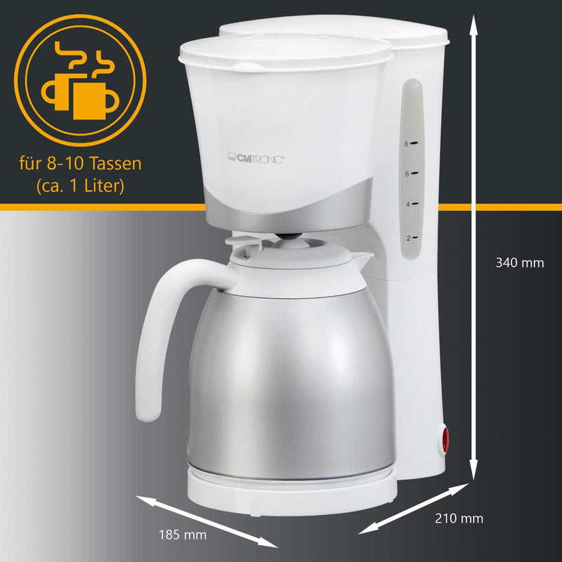 CLATRONIC KA 3327 Kaffeemaschine weiß