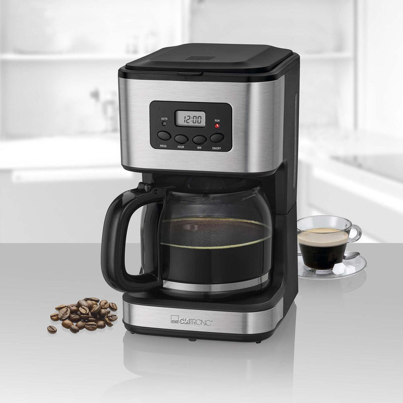 CLATRONIC KA 3642 Kaffeemaschine silber/schwarz