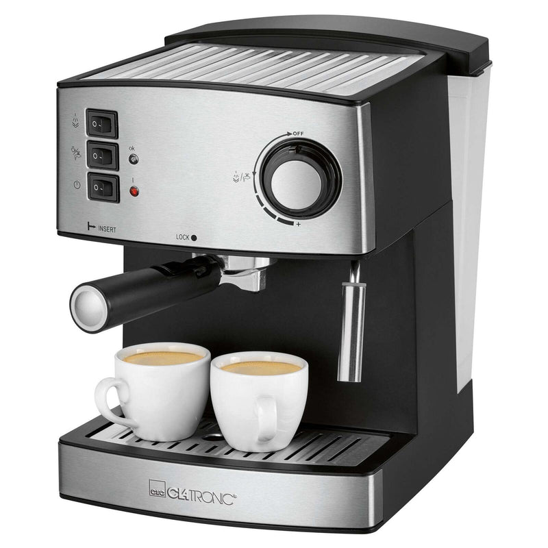 CLATRONIC ES 3643 Espressomaschine silber/schwarz
