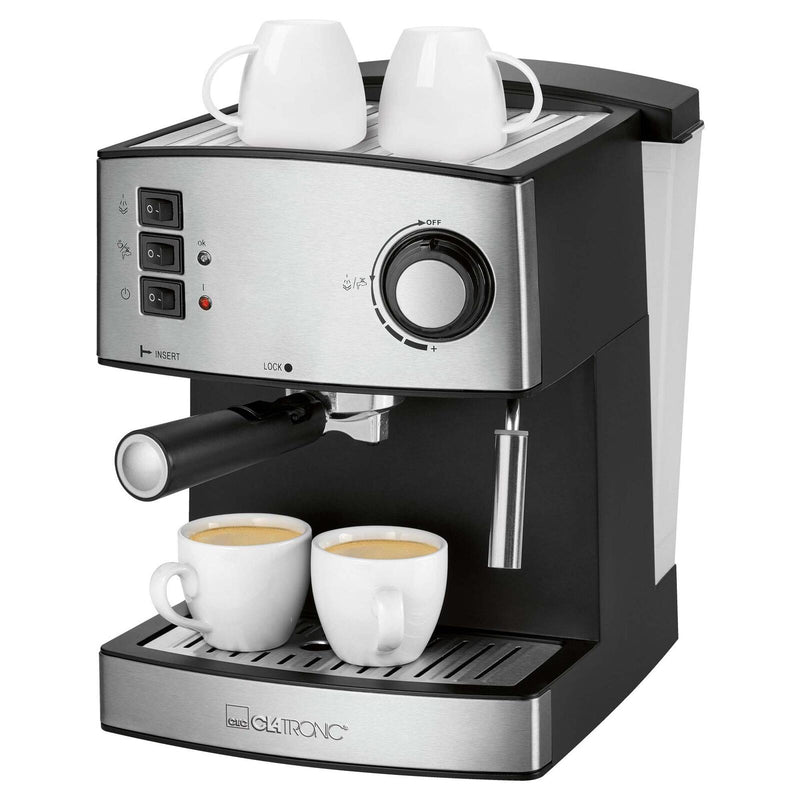 CLATRONIC ES 3643 Espressomaschine silber/schwarz