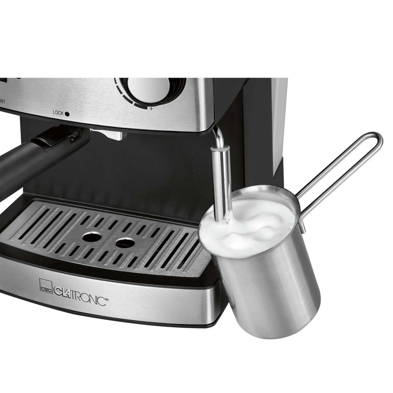 CLATRONIC ES 3643 Espressomaschine silber/schwarz