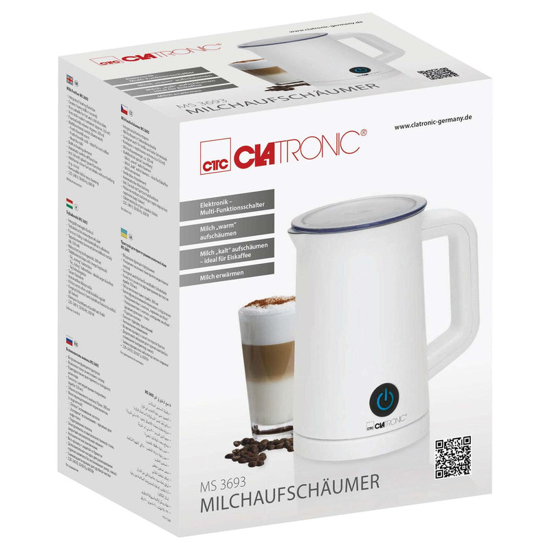 CLATRONIC MS 3693 Milchaufschäumer weiß