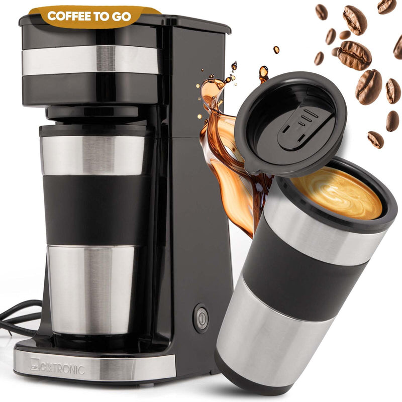 CLATRONIC KA 3733 Kaffeemaschine schwarz/Edelstahl