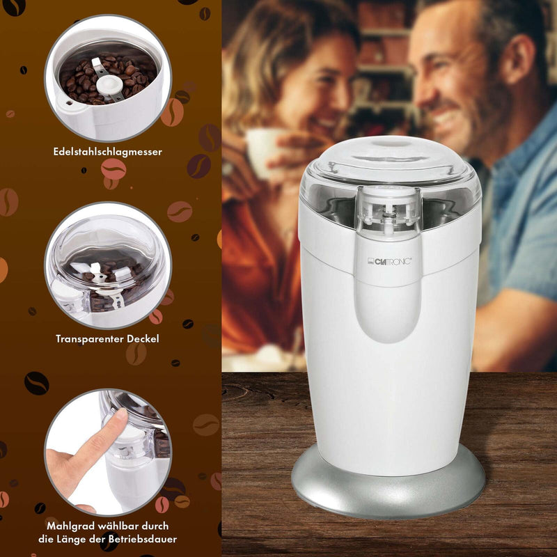 CLATRONIC KSW 3306 Kaffeemühle weiß