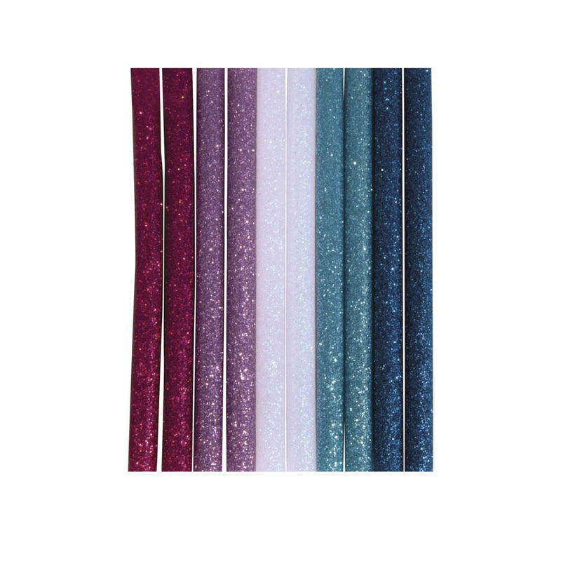 Rayher Heißklebesticks Glitter beere, lila, weiß, türkis, blau