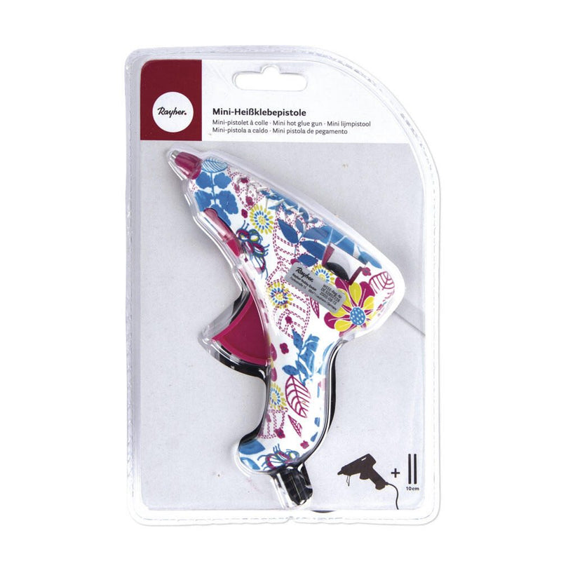 Rayher Mini Flower Power Heißklebepistole farbig