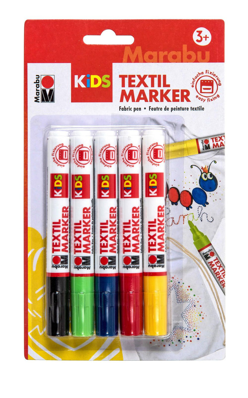 Marabu KiDS Textilmarker 3.0 mm Mehrfarbig