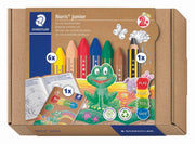 STAEDTLER Noris® junior 61 C1 Wachsmalstifte 6 Wachsmalstifte, Kinderbleistift, Malheft