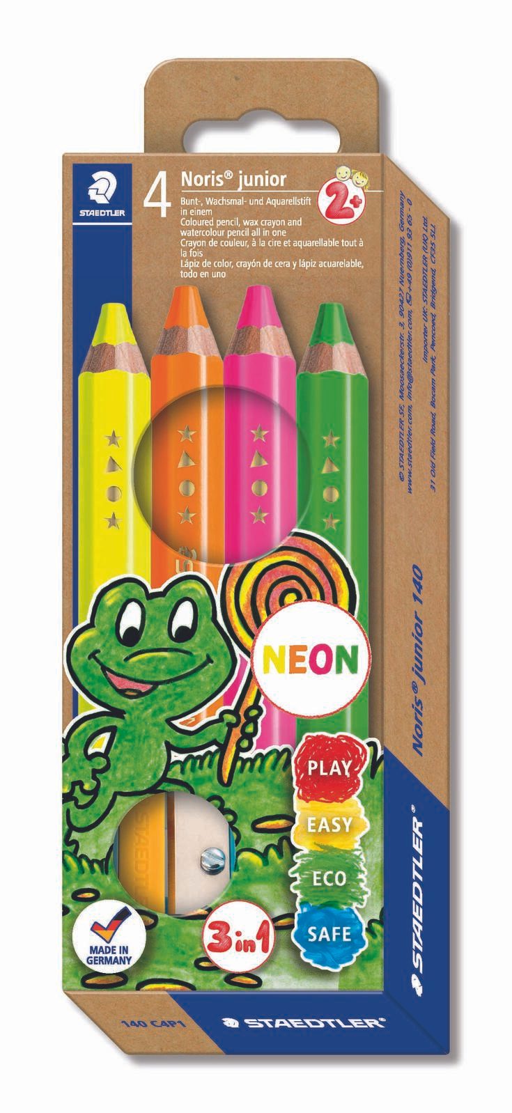 STAEDTLER Buntstifte 3 in1 Noris junior Mehrfarbig