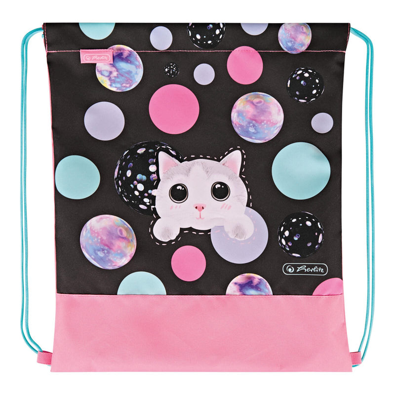herlitz Schulranzen-Set Loop Plus Cute Cat 31,0 x 22,0 x 37,0 cm rosa 16,0 l