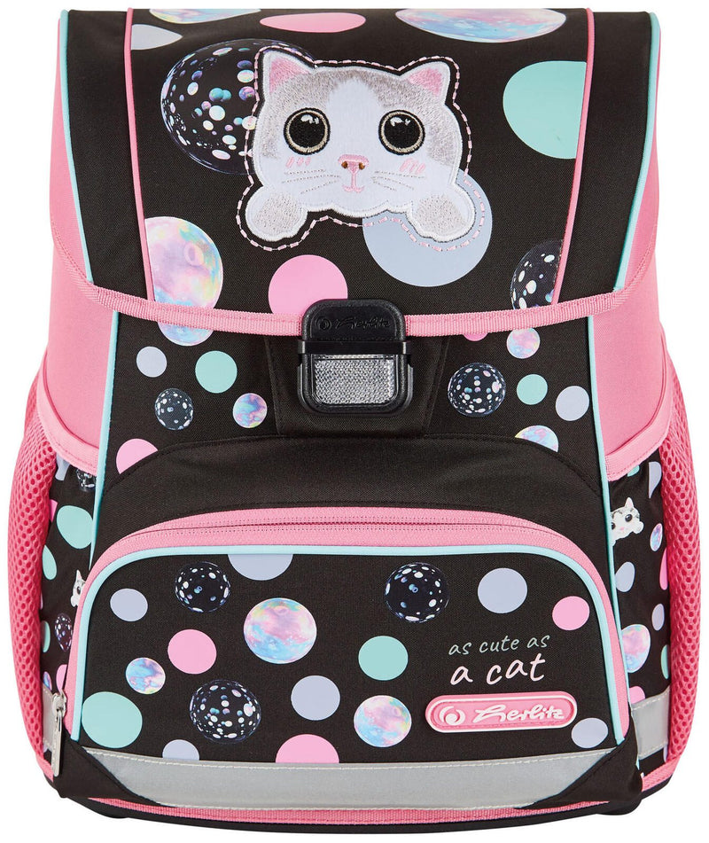 herlitz Schulranzen-Set Loop Plus Cute Cat 31,0 x 22,0 x 37,0 cm rosa 16,0 l