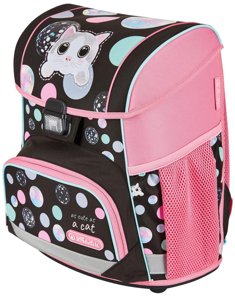 herlitz Schulranzen-Set Loop Plus Cute Cat 31,0 x 22,0 x 37,0 cm rosa 16,0 l