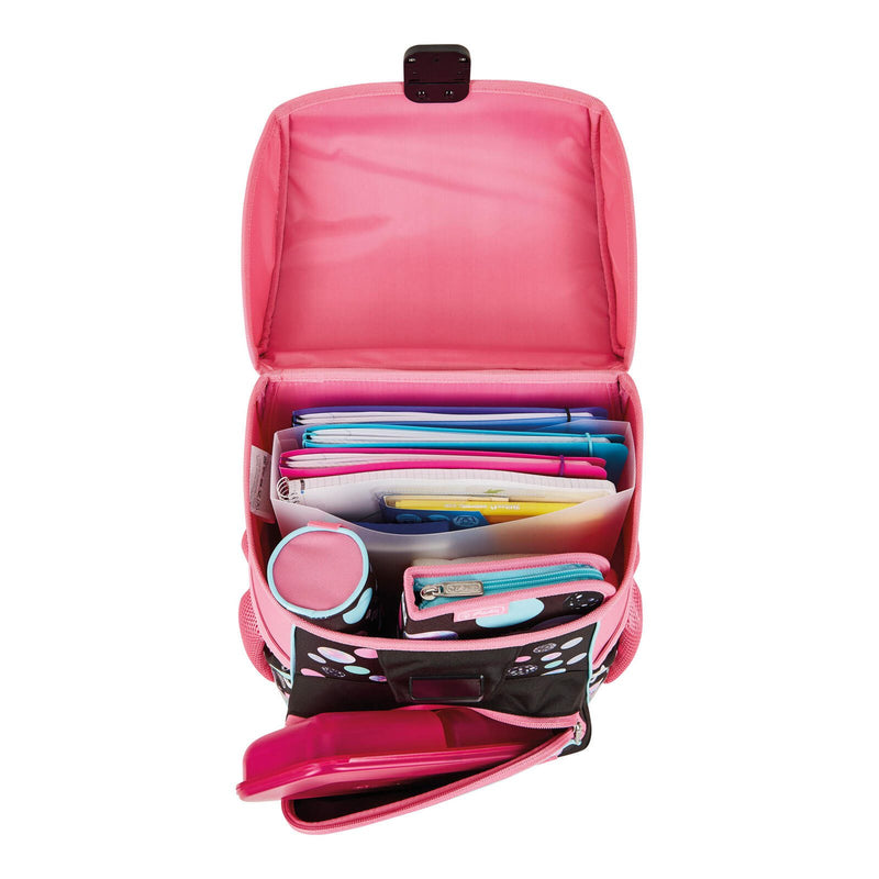 herlitz Schulranzen-Set Loop Plus Cute Cat 31,0 x 22,0 x 37,0 cm rosa 16,0 l