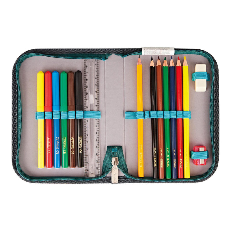herlitz Schulranzen-Set Loop Plus Green Rex 31,0 x 22,0 x 37,0 cm grün 16,0 l