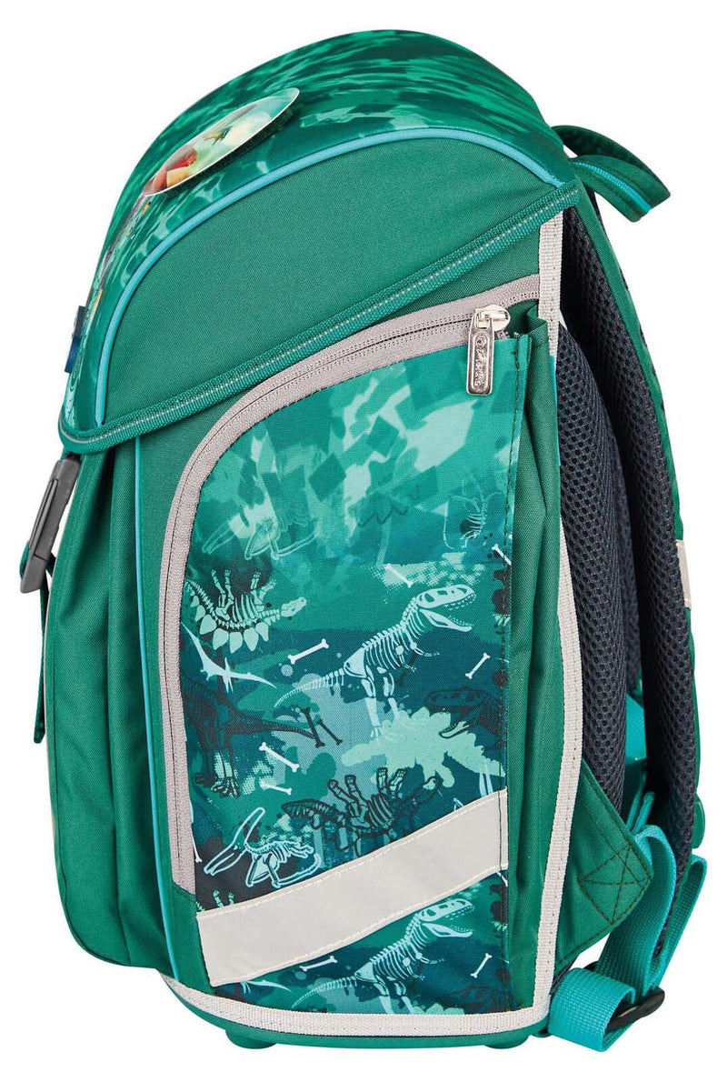 herlitz Schulranzen-Set FiloLight Plus Heavy Metal 28,0 x 23,0 x 38,0 cm grün 16,0 l