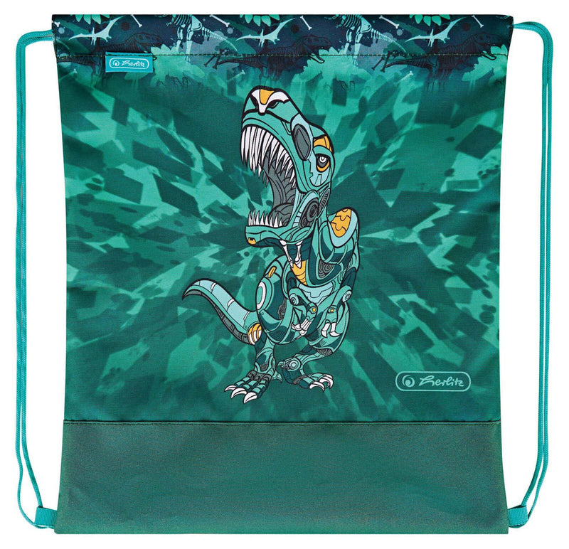 herlitz Schulranzen-Set FiloLight Plus Heavy Metal 28,0 x 23,0 x 38,0 cm grün 16,0 l