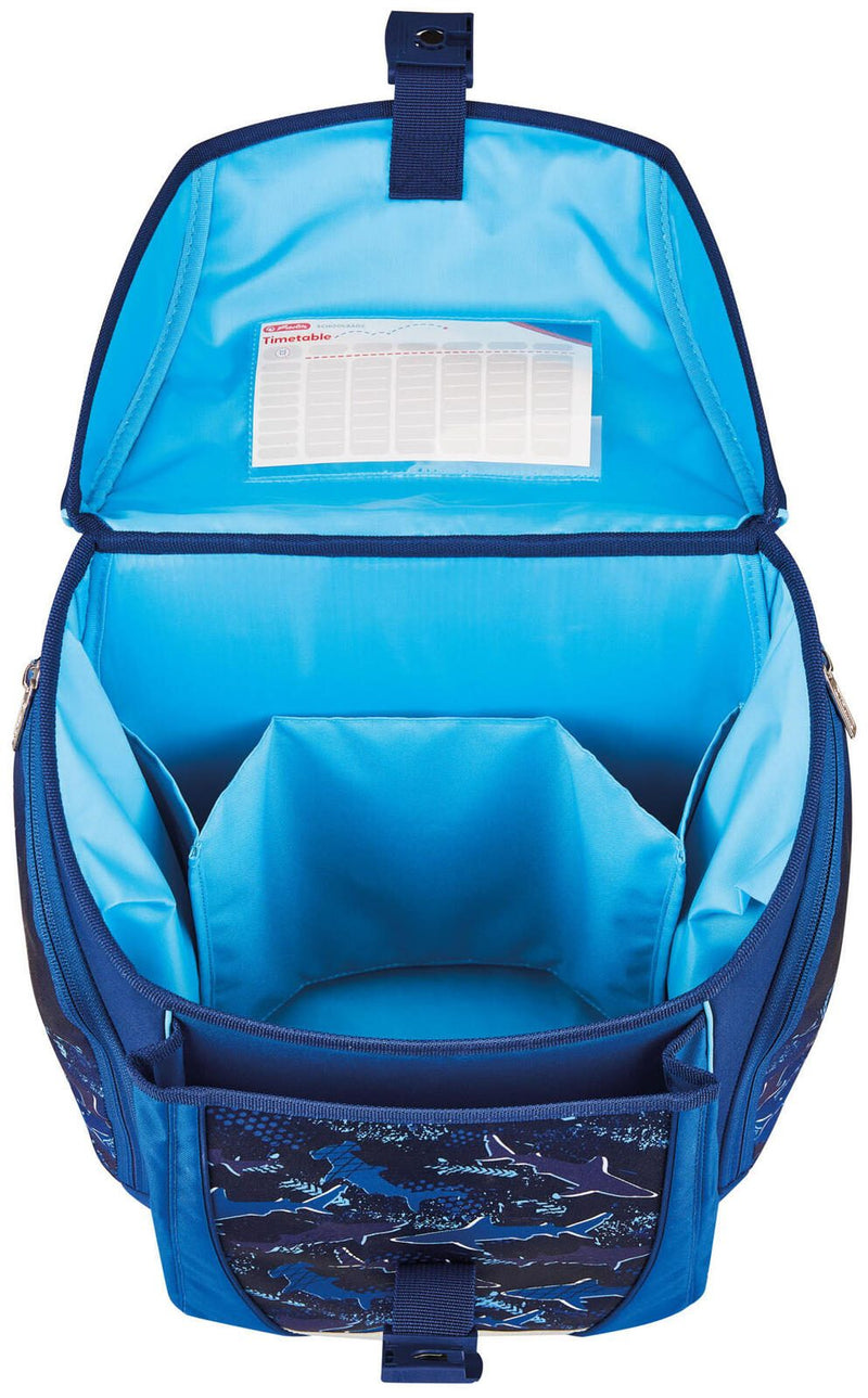herlitz Schulranzen-Set FiloLight Plus Deep Sea 28,0 x 23,0 x 38,0 cm blau 16,0 l