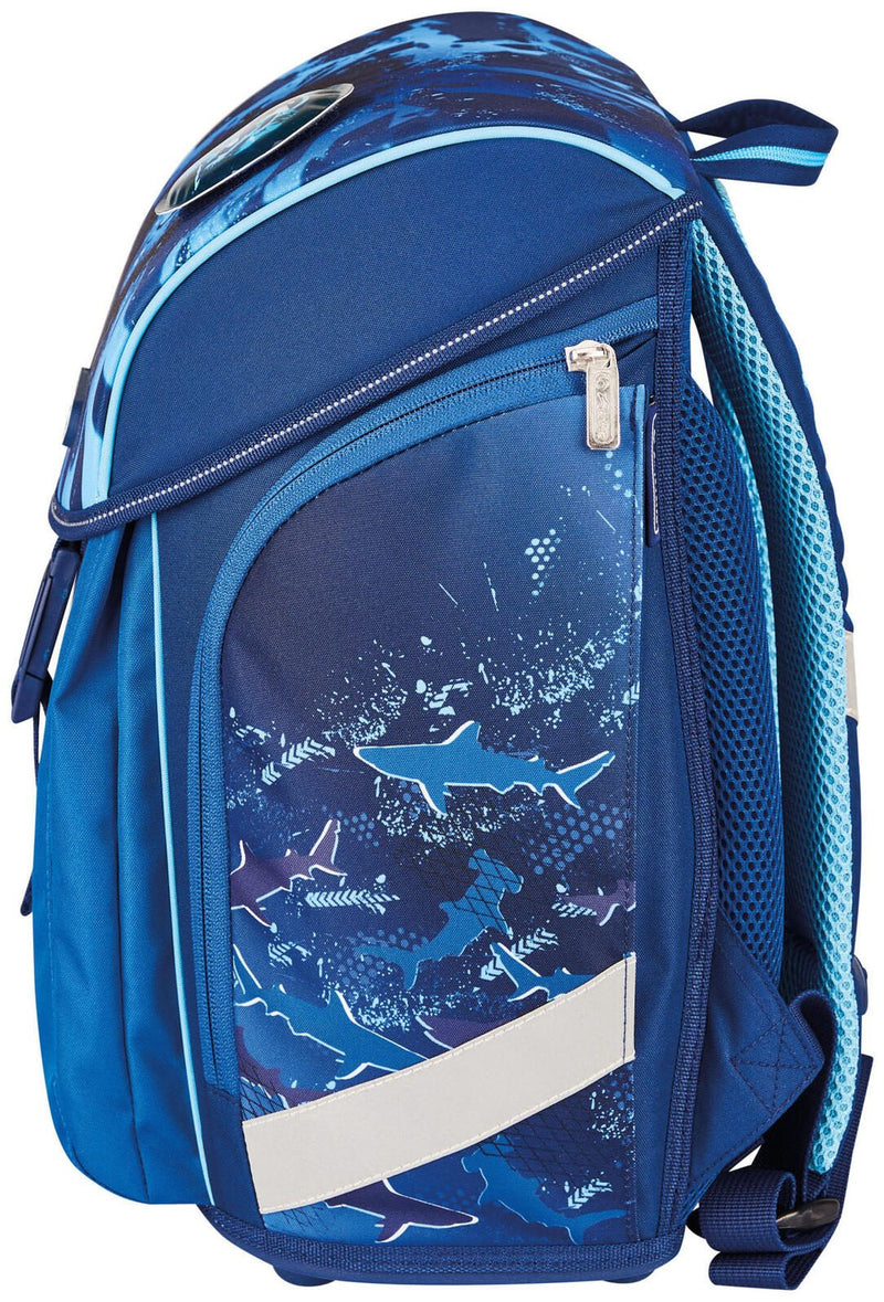 herlitz Schulranzen-Set FiloLight Plus Deep Sea 28,0 x 23,0 x 38,0 cm blau 16,0 l