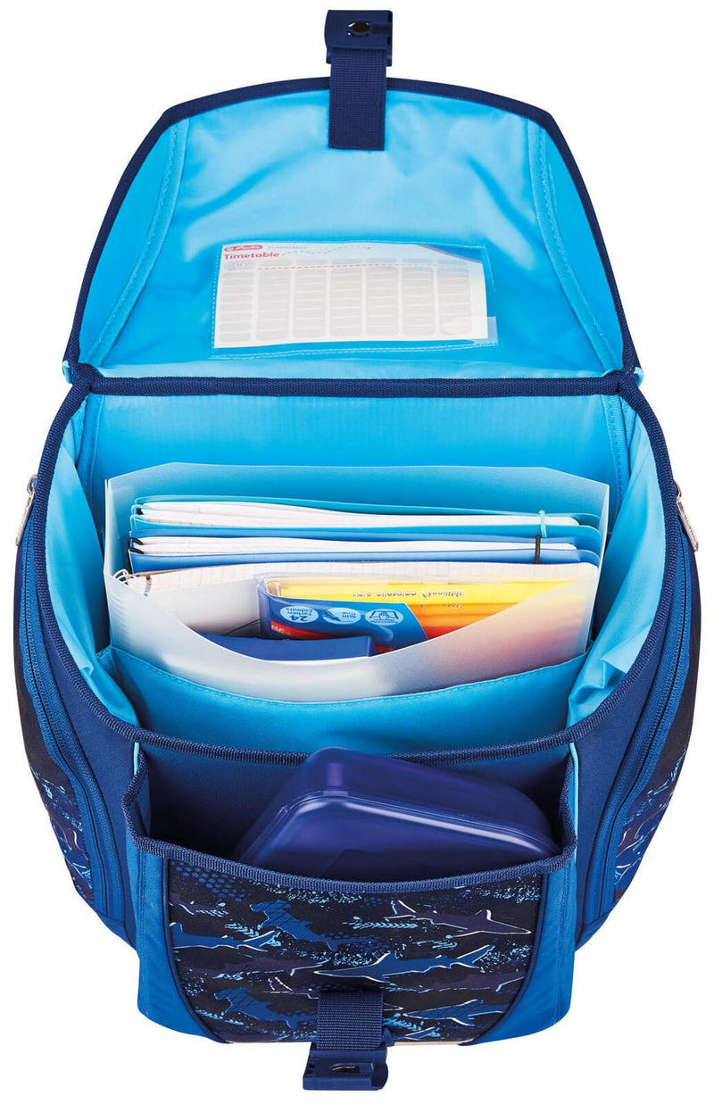 herlitz Schulranzen-Set FiloLight Plus Deep Sea 28,0 x 23,0 x 38,0 cm blau 16,0 l
