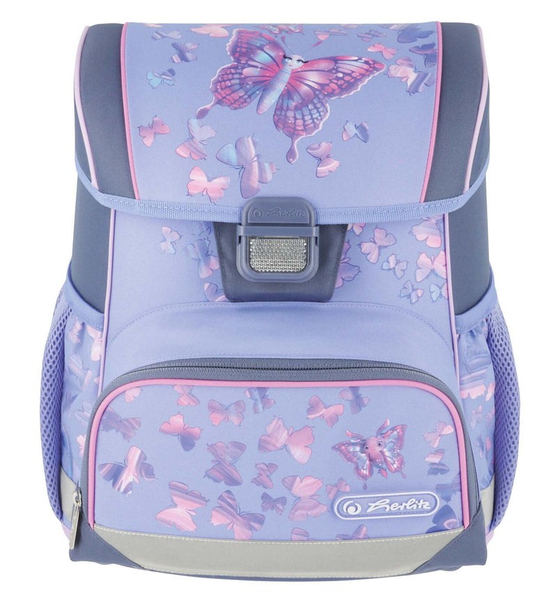 herlitz Schulranzen-Set Loop Plus Butterfly Paradise 31,0 x 22,0 x 37,0 cm lila 16,0 l