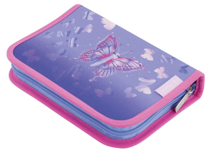 herlitz Schulranzen-Set Loop Plus Butterfly Paradise 31,0 x 22,0 x 37,0 cm lila 16,0 l