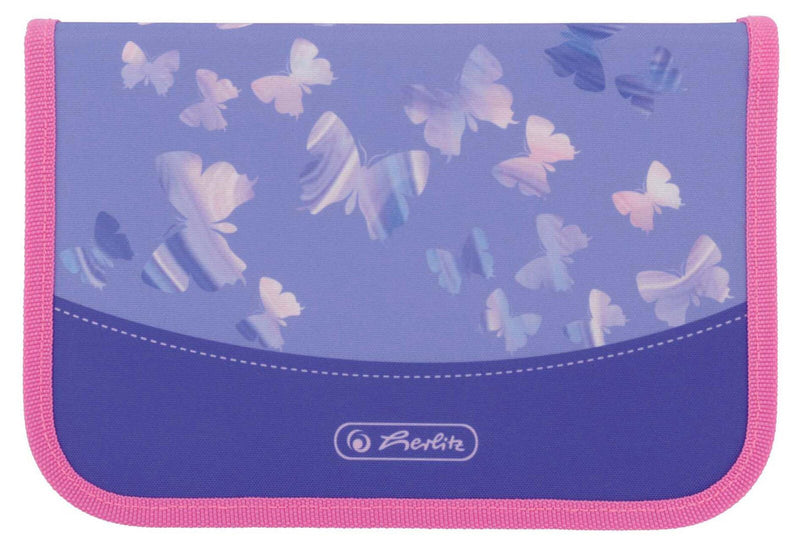 herlitz Schulranzen-Set Loop Plus Butterfly Paradise 31,0 x 22,0 x 37,0 cm lila 16,0 l