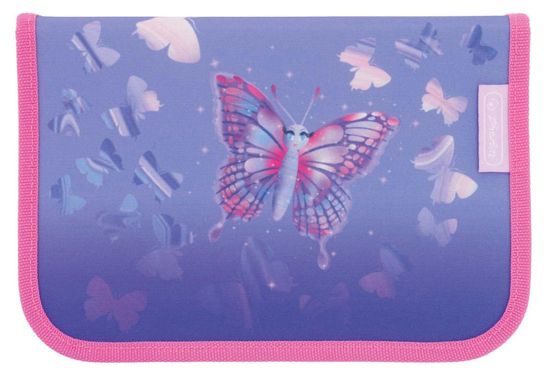 herlitz Schulranzen-Set Loop Plus Butterfly Paradise 31,0 x 22,0 x 37,0 cm lila 16,0 l