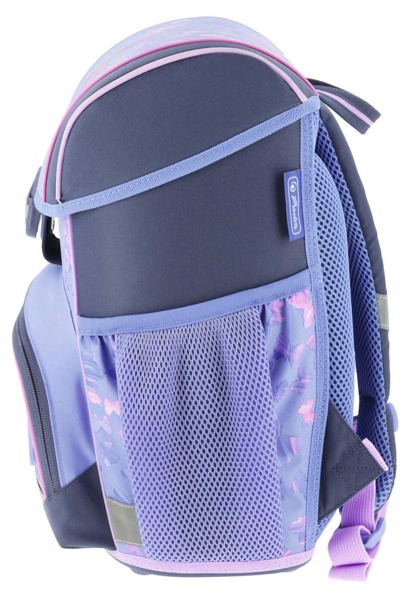herlitz Schulranzen-Set Loop Plus Butterfly Paradise 31,0 x 22,0 x 37,0 cm lila 16,0 l