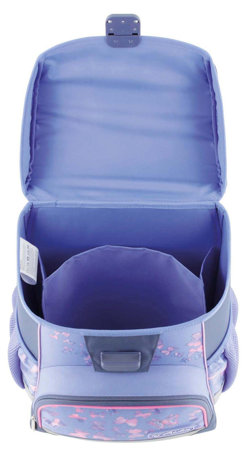 herlitz Schulranzen-Set Loop Plus Butterfly Paradise 31,0 x 22,0 x 37,0 cm lila 16,0 l