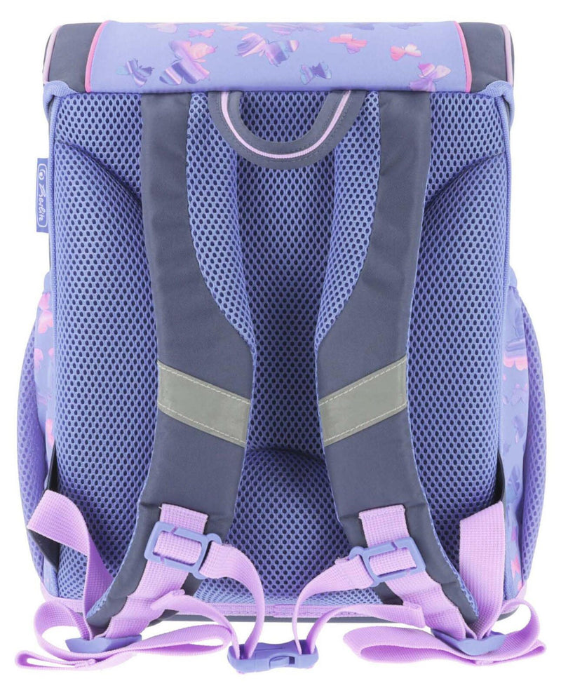 herlitz Schulranzen-Set Loop Plus Butterfly Paradise 31,0 x 22,0 x 37,0 cm lila 16,0 l