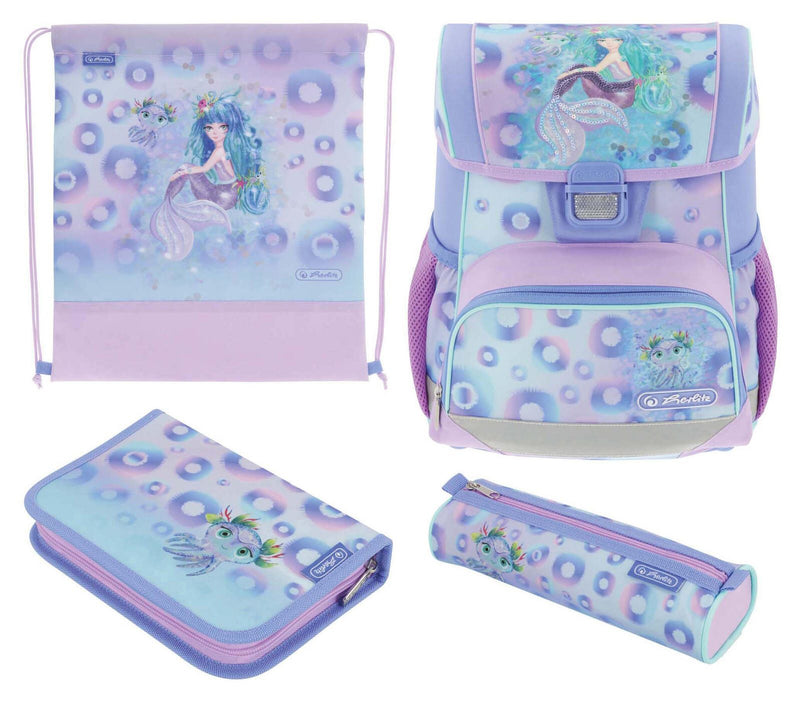 herlitz Schulranzen-Set Loop Plus Mystic Mermaid 31,0 x 22,0 x 37,0 cm lila 16,0 l
