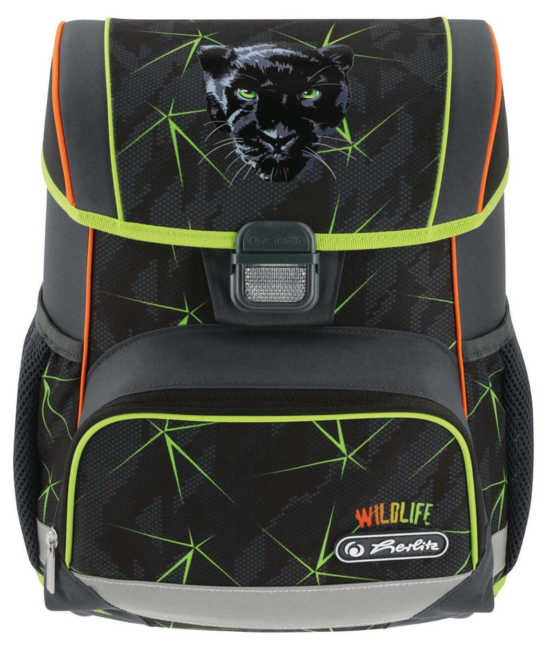 herlitz Schulranzen-Set Loop Plus Wild Life 31,0 x 22,0 x 37,0 cm grau 16,0 l