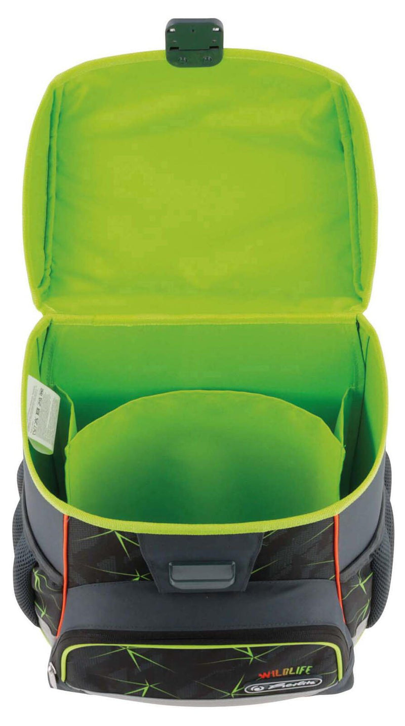 herlitz Schulranzen-Set Loop Plus Wild Life 31,0 x 22,0 x 37,0 cm grau 16,0 l