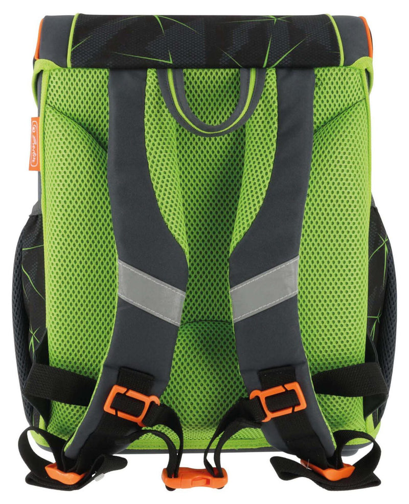 herlitz Schulranzen-Set Loop Plus Wild Life 31,0 x 22,0 x 37,0 cm grau 16,0 l