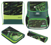 herlitz Schulranzen-Set Loop Plus Game Changer 31,0 x 22,0 x 37,0 cm grün 16,0 l