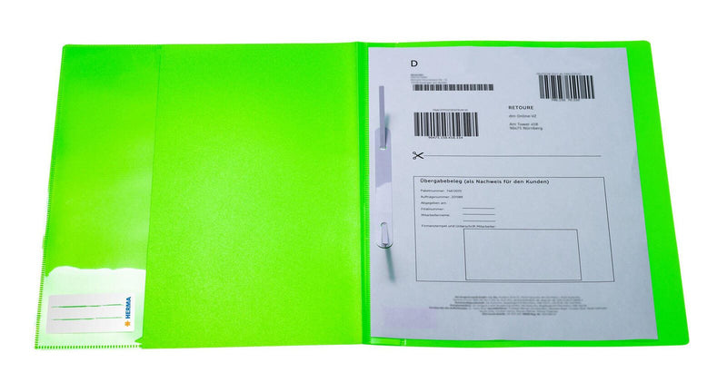 HERMA Schnellhefter DIN A4 Polypropylen (PP) neon-grün