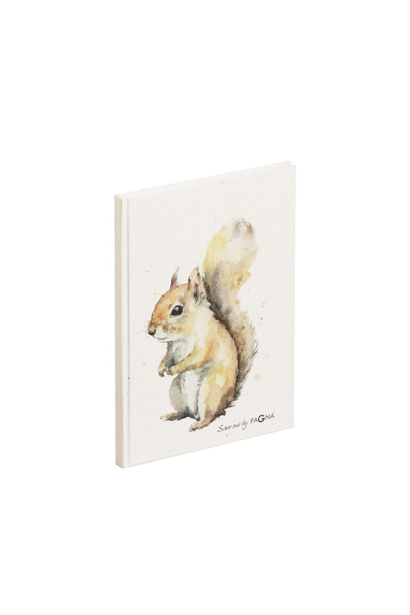 PAGNA Eichhörnchen Notizbuch DIN A5 punktraster beige