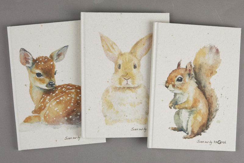 PAGNA Eichhörnchen Notizbuch DIN A5 punktraster beige