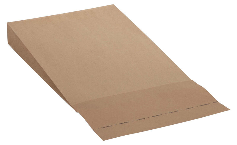 flexiPAK classic Doppelfixverschluss Faltentaschen ca. DIN B4 braun