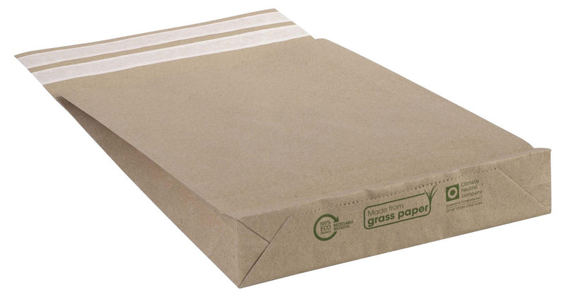 flexiPAK classic eco Doppelfixverschluss Faltentaschen DIN B4 natur