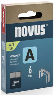 novus Tackerklammern 53/6 Feindraht hart 6 mm