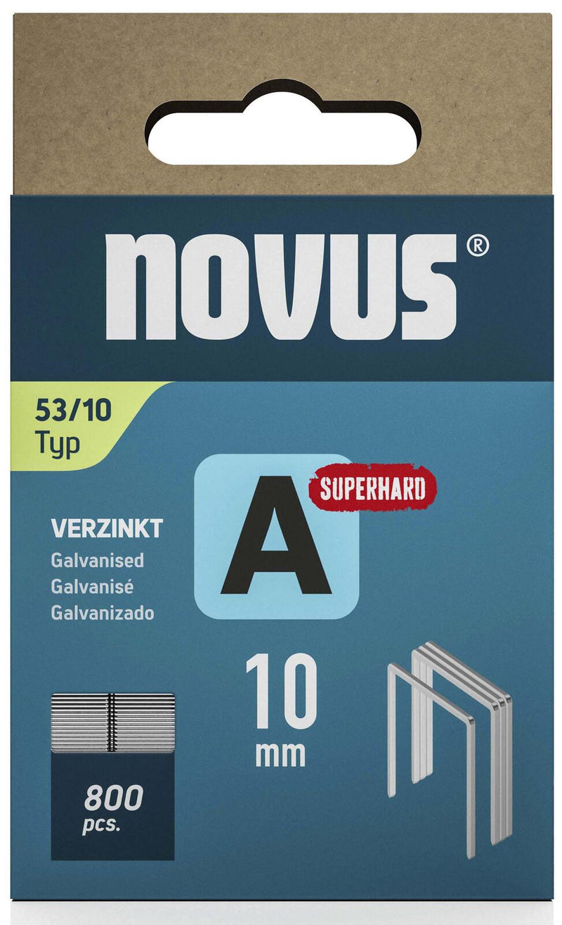 novus Tackerklammern 53/10 Feindraht hart 10 mm