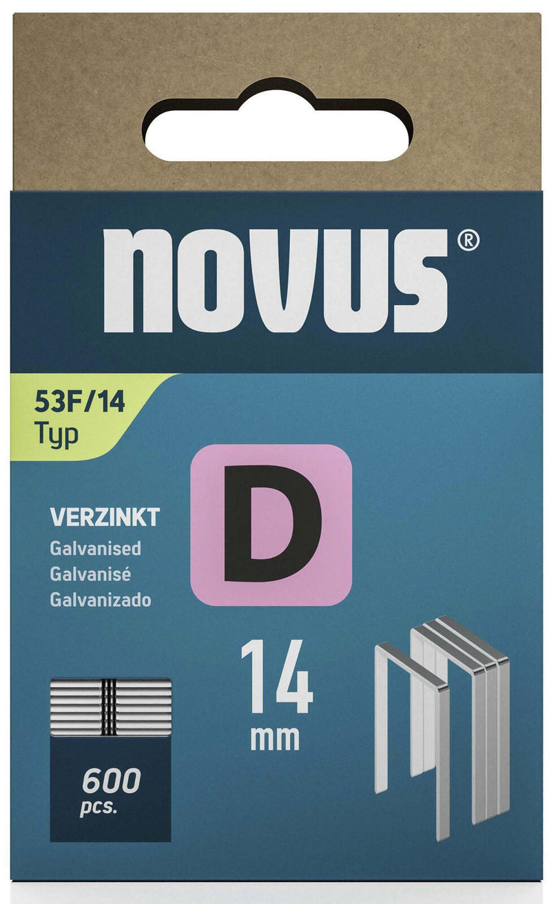 novus Tackerklammern 53F/14 Flachdraht 14 mm