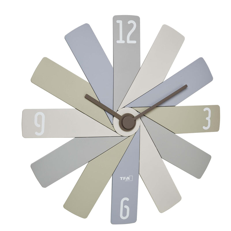 TFA® Wanduhr 60.3020 CLOCK IN THE BOX hellgrau
